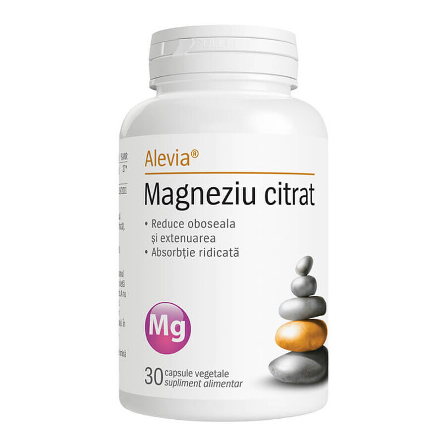 Magnesiumcitraat, 30 capsules, Alevia