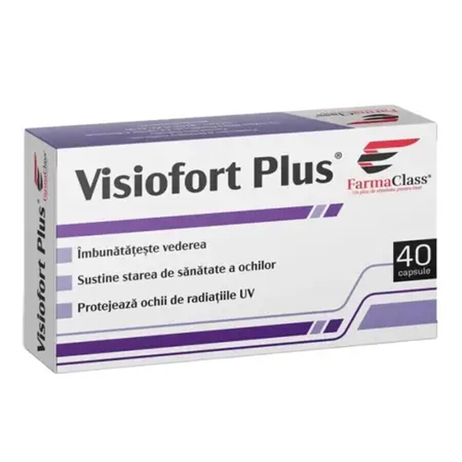 Visiofort Plus, 40 cápsulas, FarmaClass