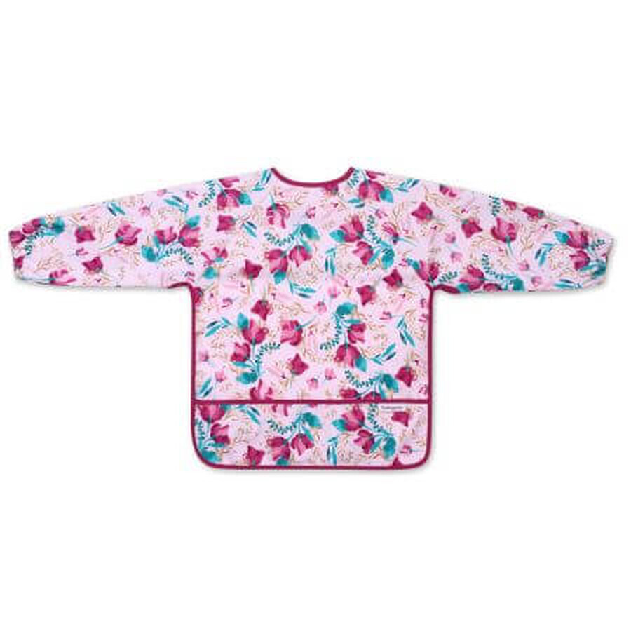 Babero con mangas largas, Floral, Babyono