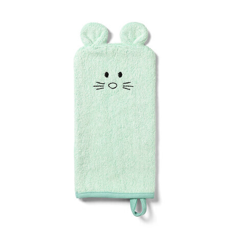 Gant de bain en bambou, Vert, Babyono