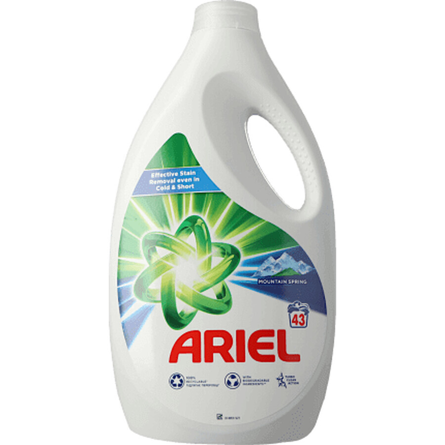 Ariel Mountain Spring Detergente Líquido 43 lavados, 2,15 l