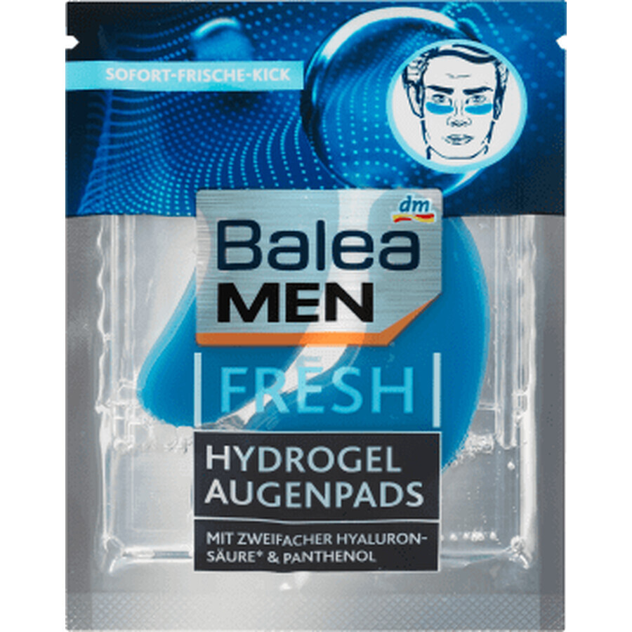 Balea MEN Coussinets pour les yeux avec hydrogel, 2 pièces