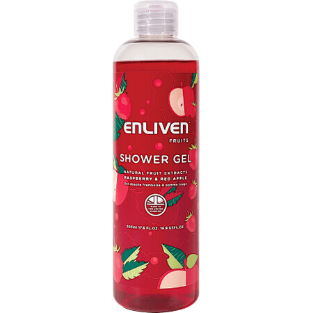 Enliven Raspberry &amp; Cranberry Shower Gel, 500 ml