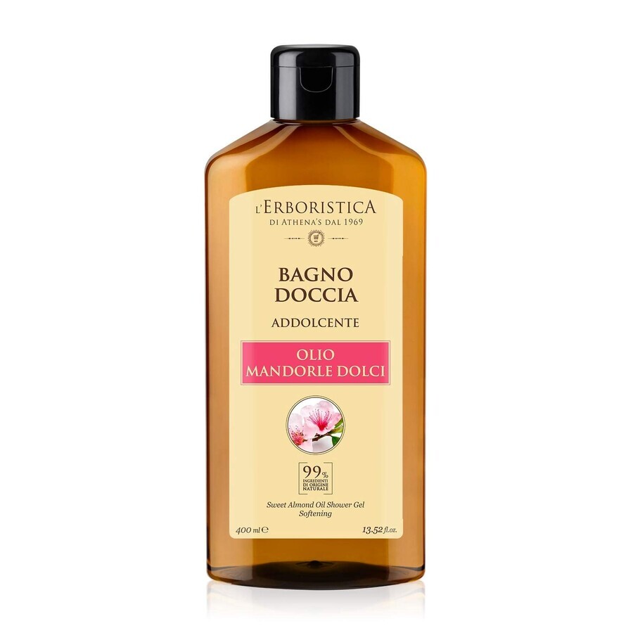 Gel de ducha con aceite de almendras dulces, 400 ml, L'Erboristica