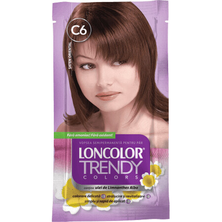 Loncolor Trendy Pintura semipermanente castaña C6, 1 ud.