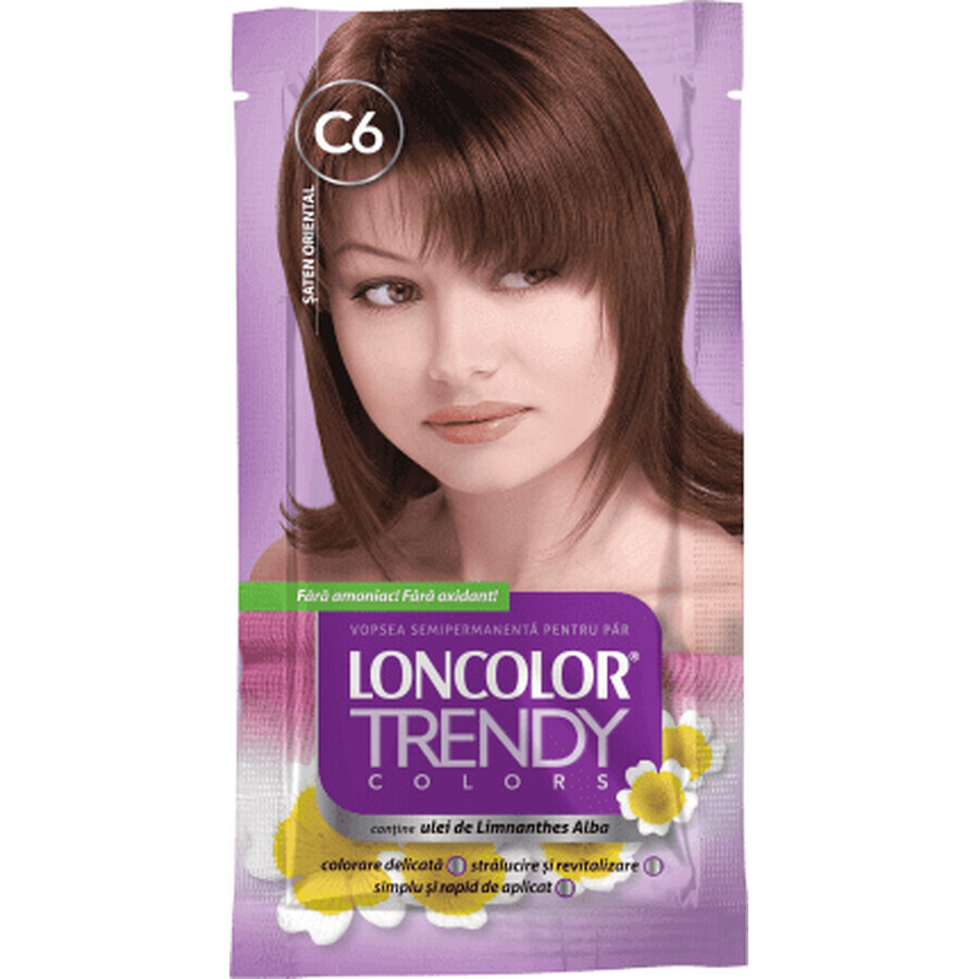 Loncolor Trendy Pintura semipermanente castaña C6, 1 ud.