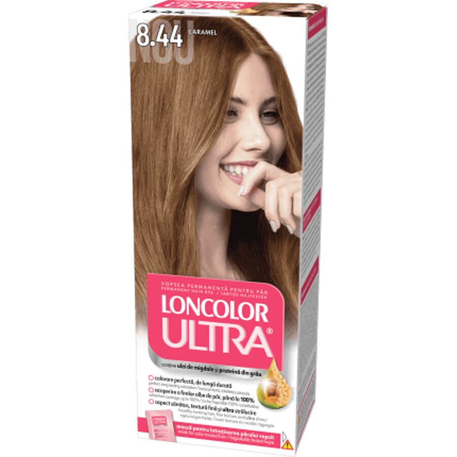 Loncolor Ultra Vopsea permanentă 8.44 caramel, 1 buc