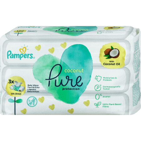 Pampers Pure Coconut Lingettes humides 3x44, 132 pcs