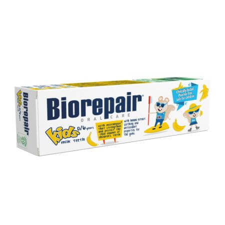 Dentífrico Junior, 0-6 años, plátano, 50ml, Biorepair