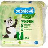 Babylove nature Pañales nature número 7, 24 uds.