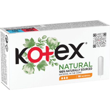 Kotex Compresas Normales Naturales, 16 unidades