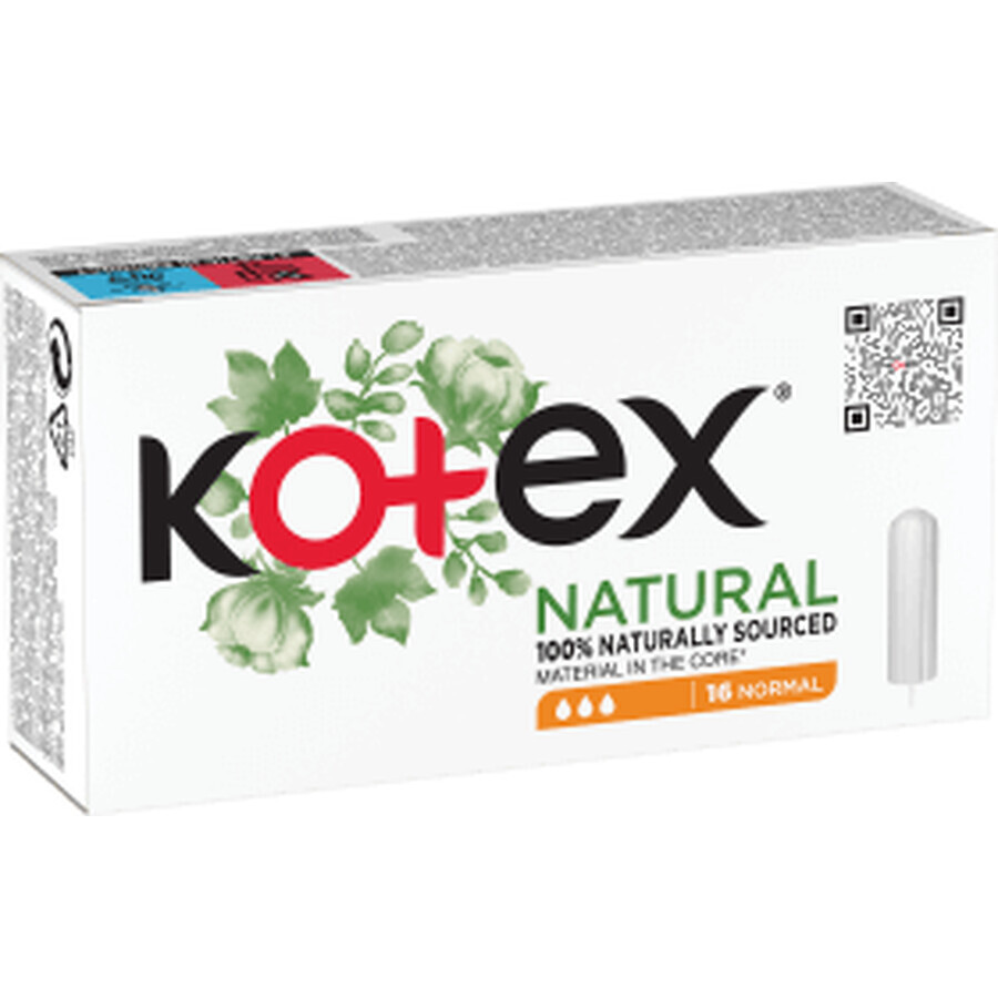 Kotex Compresas Normales Naturales, 16 unidades