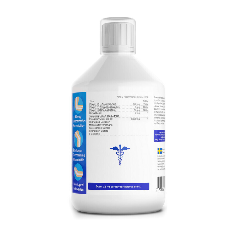 Joint Support Colagen Lichid Hidrolizat Tip 2 5000 mg 2 x 500 ml Swedish Nutra 