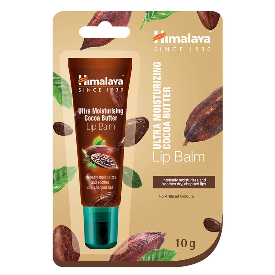 Balsam de buze ultra hidratant cu unt de cacao, 10 g, Himalaya