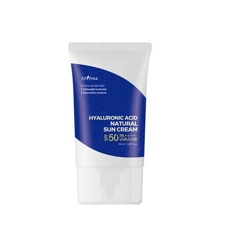 Crema mineral con FPS 50+ y ácido hialurónico, 50 ml, Isntree