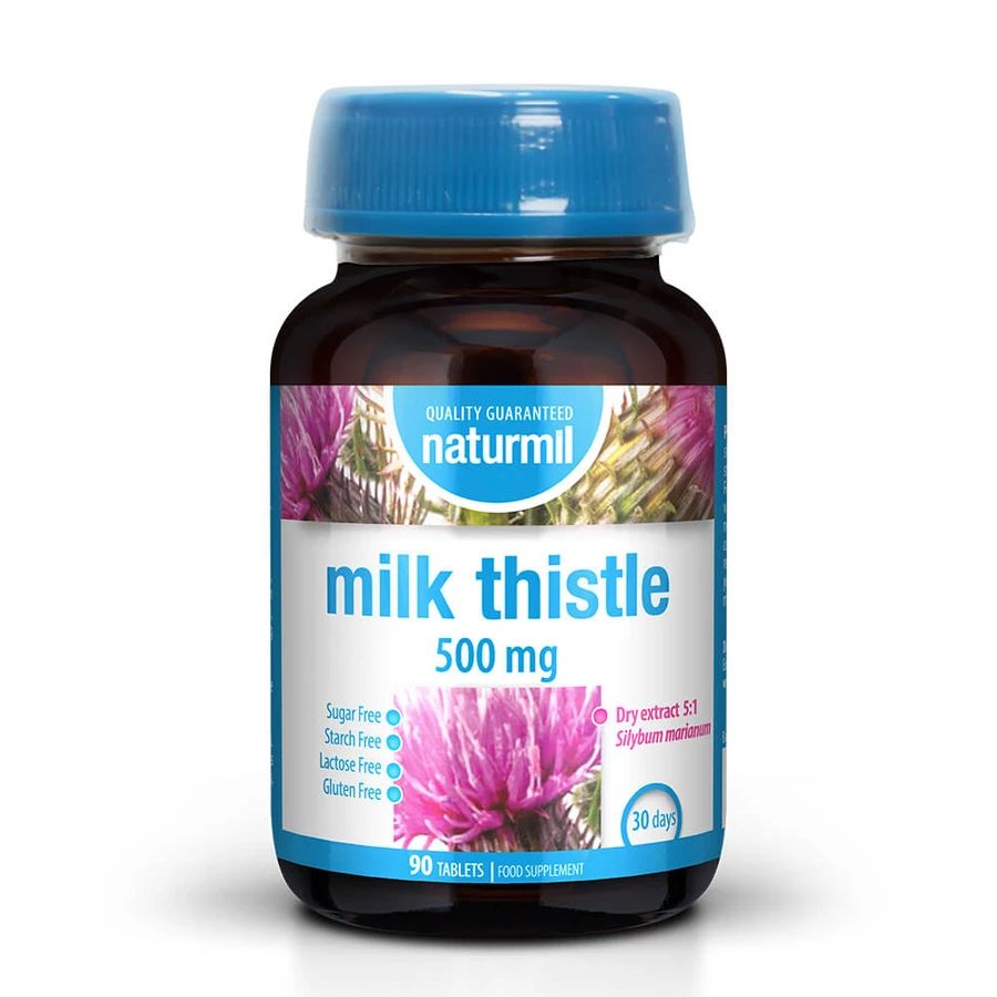 Mariendistel, 500 mg, 90 Tabletten, Naturmill