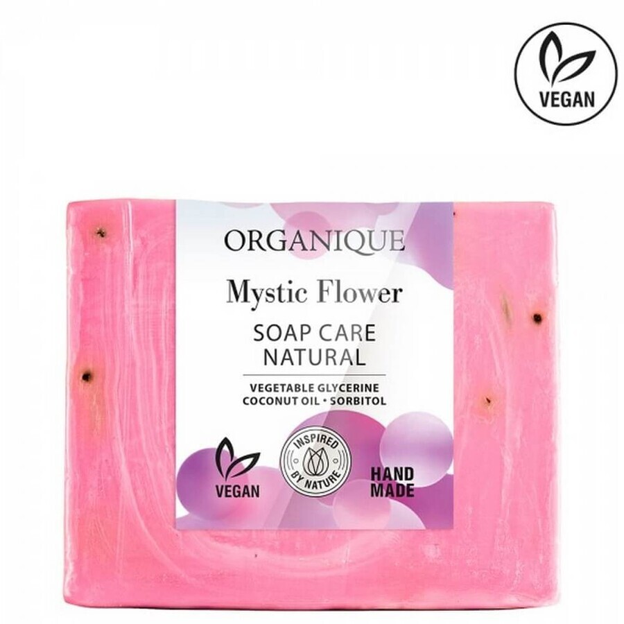 Savon nourrissant au cassis, musc et romarin, Mystic Flower, 100 g, Organique