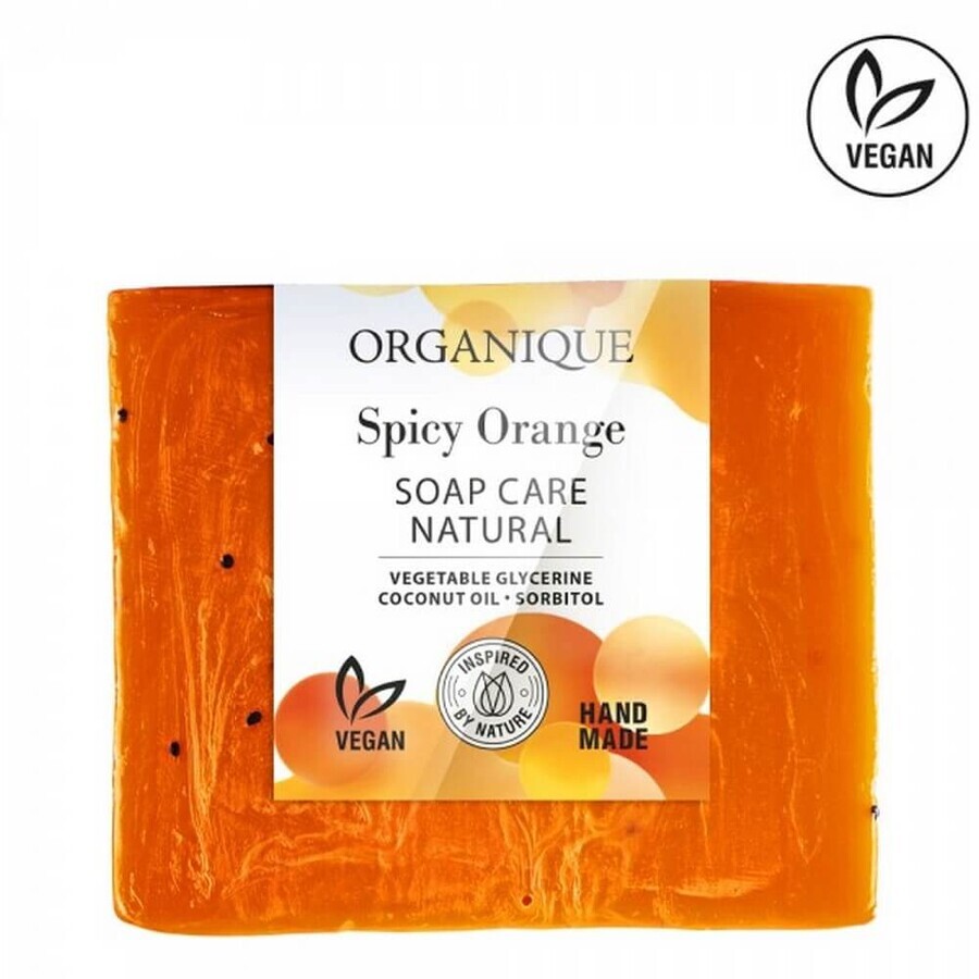 Sapun nutritiv cu portocale, scortisoara si ghimbir,, 100 g, Spicy Orange Organique