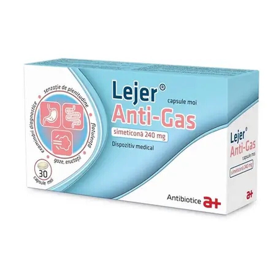 Lejer anti-gas x 30 cps moi, Antibiotice SA