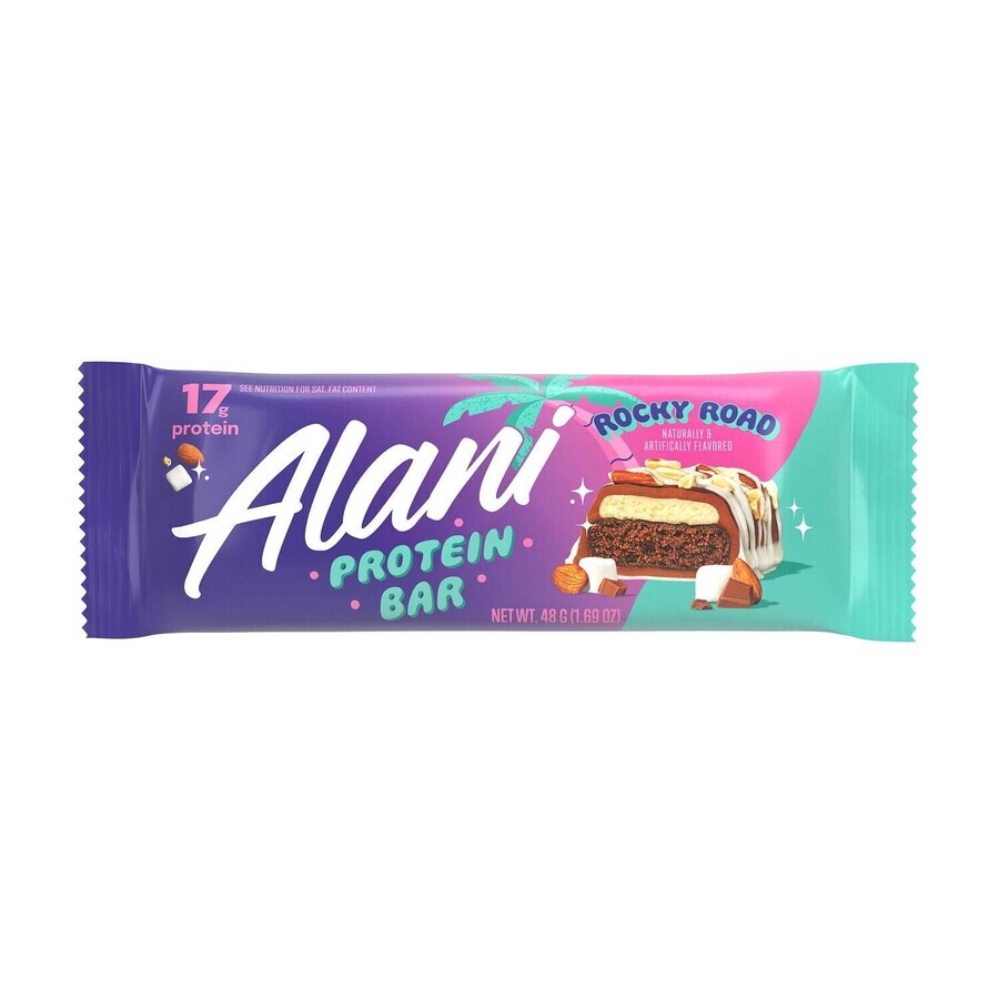 Alani Nu Fit Snacks Rocky Road Eiwitreep, 48 g, GNC