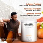 Codeage Collagen Vitamin C+, Hydrolyzed Collagen with Vitamin C and Hyaluronic Acid, 283 g, GNC