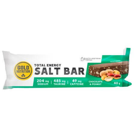 Barre d'endurance au chocolat et aux cacahuètes, 40 g, Gold Nutrition