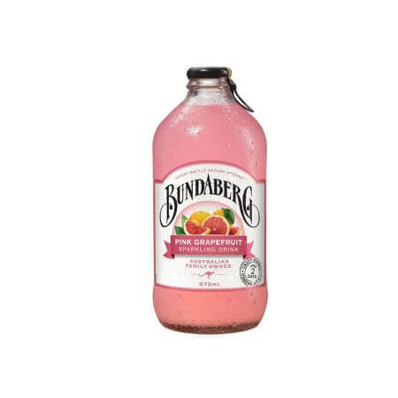 Bebida carbonatada con zumo de pomelo rosa, 375 ml, Bundaberg