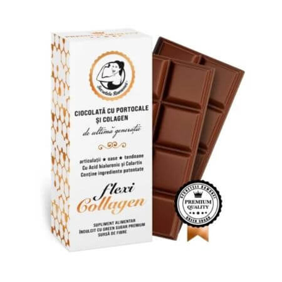 Chocolate con naranjas y colágeno Flexi Collagen, 400 g, Ramona's Secrets