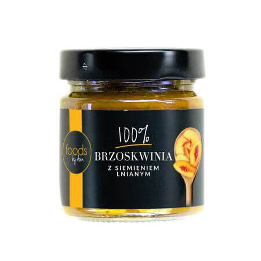 Marmellata di pesche con semi di lino, 200g, Foods By Ann