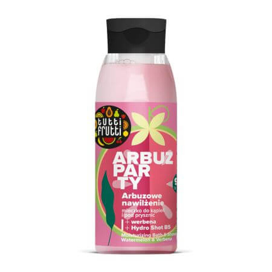 Tutti Frutti Feuchtigkeitsspendende Bademilch mit Wassermelone und Eisenkraut, 400 ml, Farmona