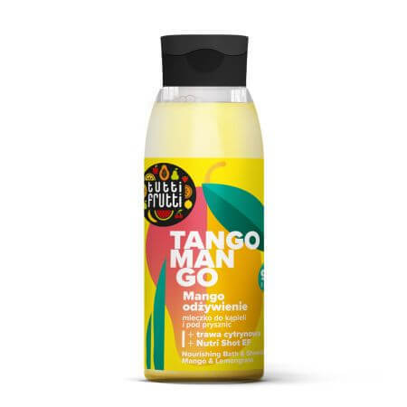 Leche nutritiva de baño Tutti Frutti Mango y Limoncillo, 400 ml, Farmona