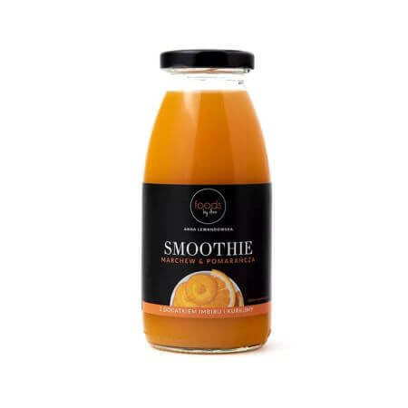 Batido de zanahoria con naranja, extracto de jengibre y cúrcuma, 250ml, Foods By Ann