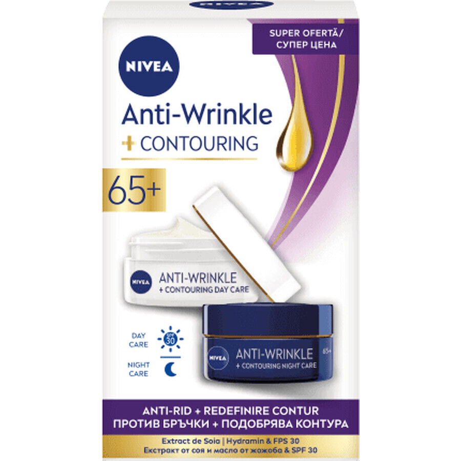 Nivea Anti-Rimpel Dagcrème + Nachtcrème 65+, 100 ml