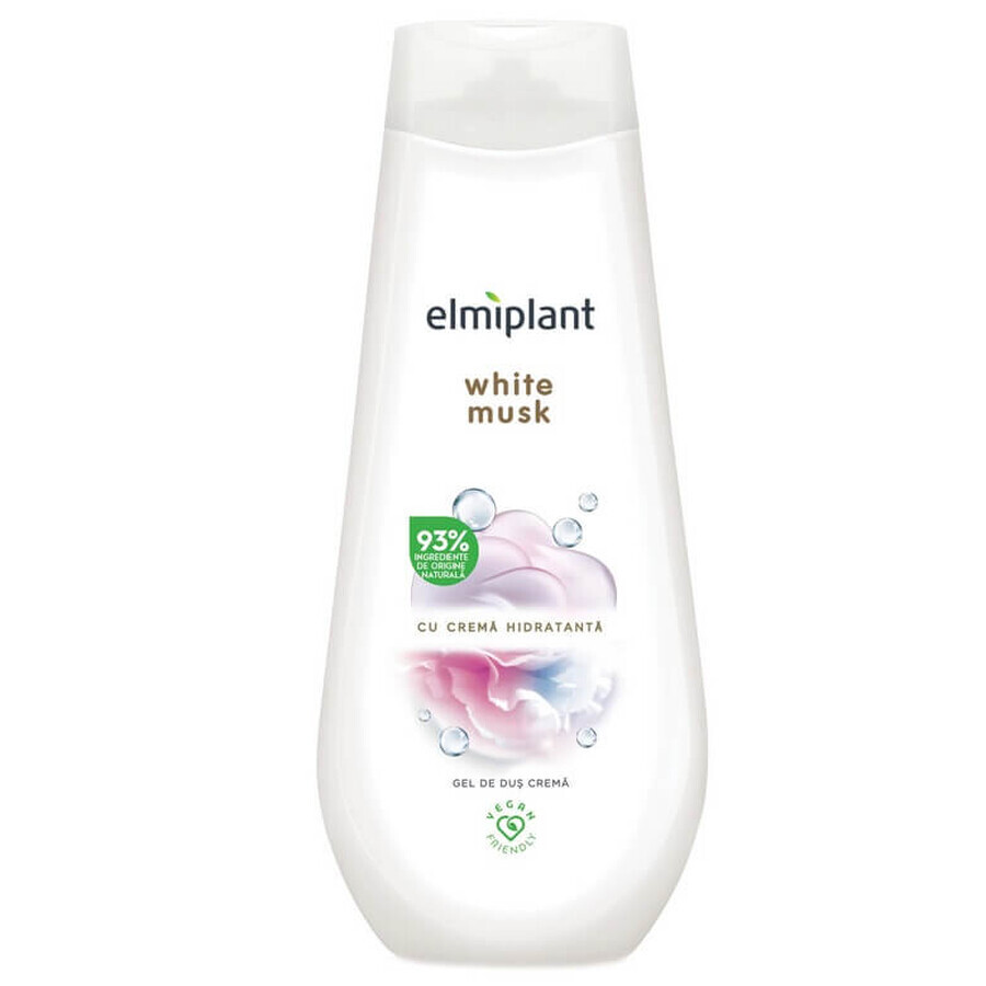 Gel douche crème au musc blanc, 400 ml, Elmiplant