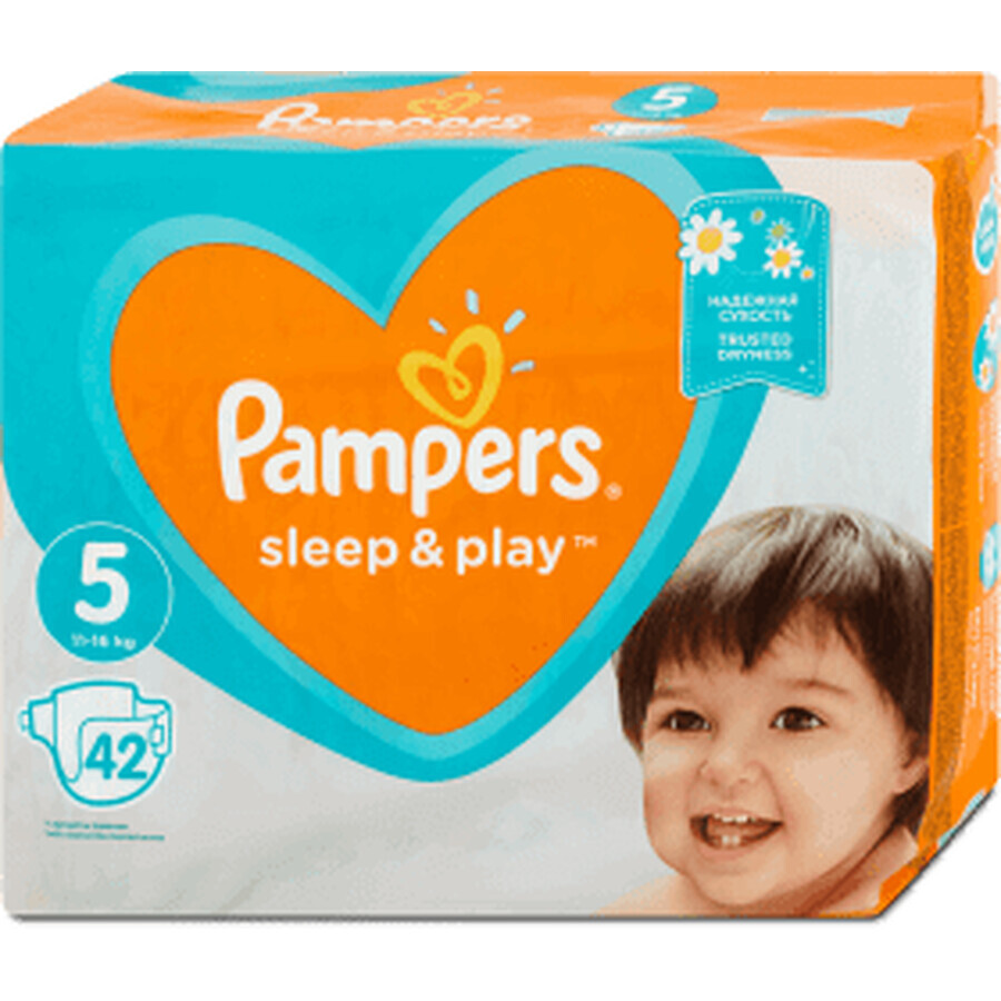 Pampers Sleep &amp; Play Luiers voor kinderen, nummer 5, 11-16kg, 42 stuks