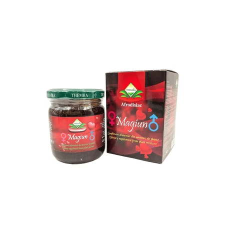 Pachet Magiun afrodisiac 240 g + Magiun afrodisiac natural 12 plicuri, Themra
