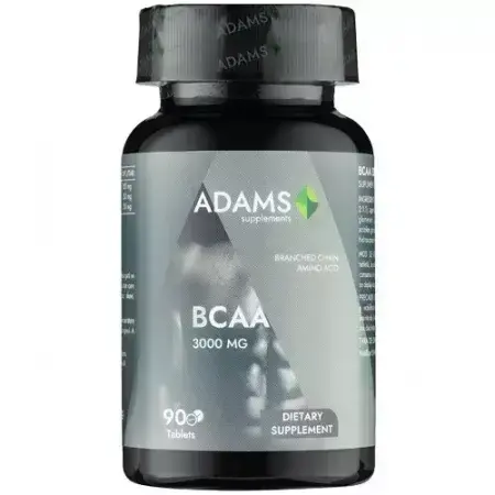 BCAA, 3000mg, 90 comprimés, Adams Vision