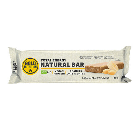 Barretta proteica Bio Natural Banana-Arachidi, 35 g, Gold Nutrition