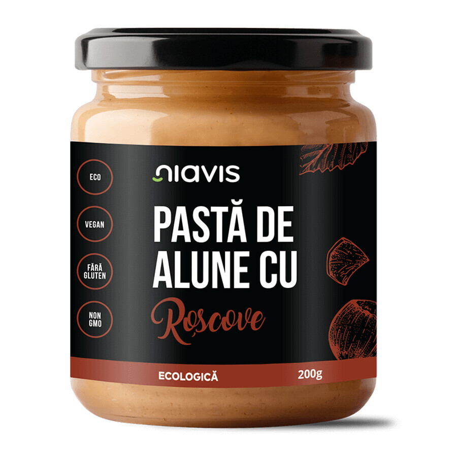 Pasta de Cacahuete Ecológica con Roscove, 200 g, Niavis