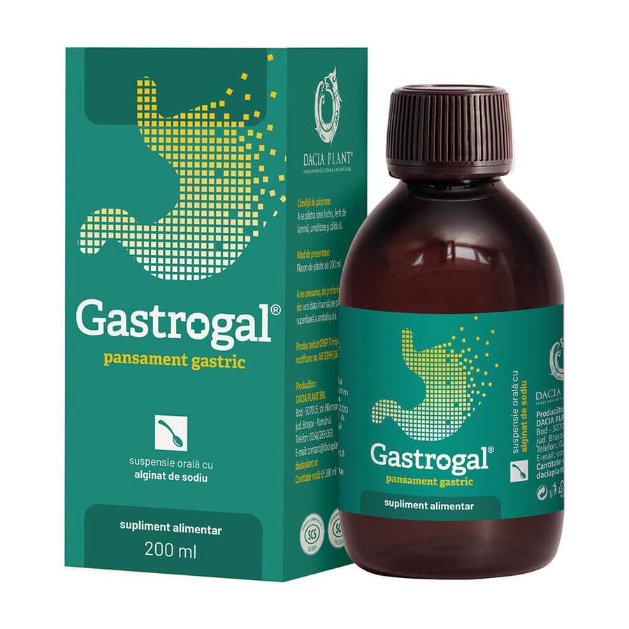 Suspensie orala Gastrogal, 200 ml, Dacia Plant