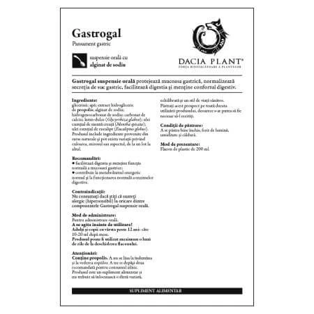 Gastrogal suspensión oral, 200 ml, Planta Dacia