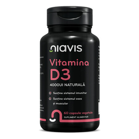 Vitamina D3, 60 capsule, Niavis