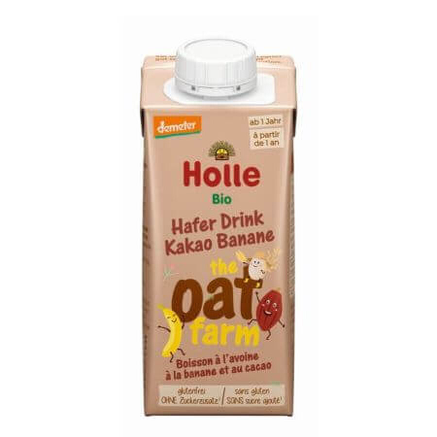 Biologische haverdrank voor kinderen met banaan en cacao, 200 ml, Holle