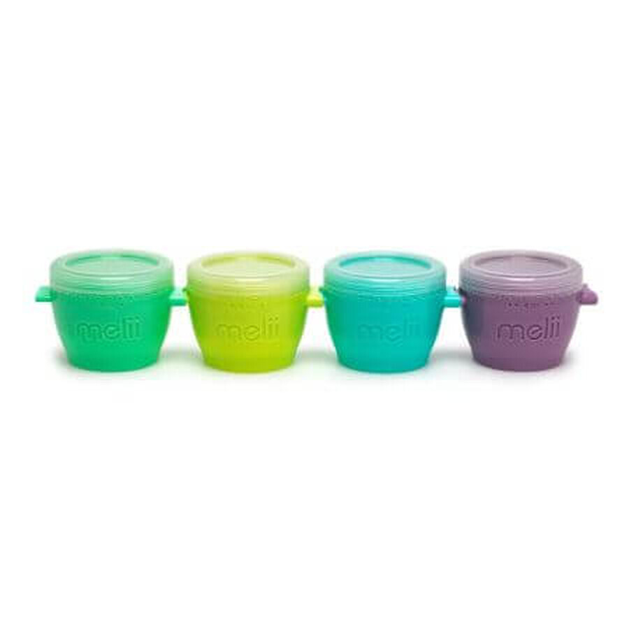 Set de 4 envases Snap&amp;Go, 118 ml, Melii