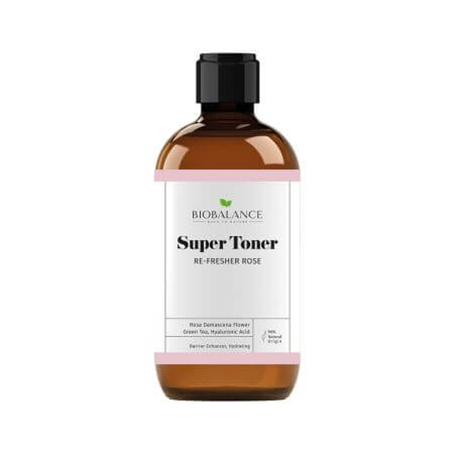 Super Toner Re-Fresher Rose, Hidratant si Fortifiant, 250 ml, Bio Balance