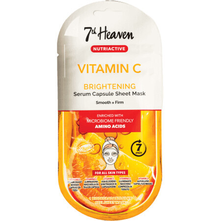 Toallitas para mascarilla facial 7th Heaven Vitamin C, 1 ud.