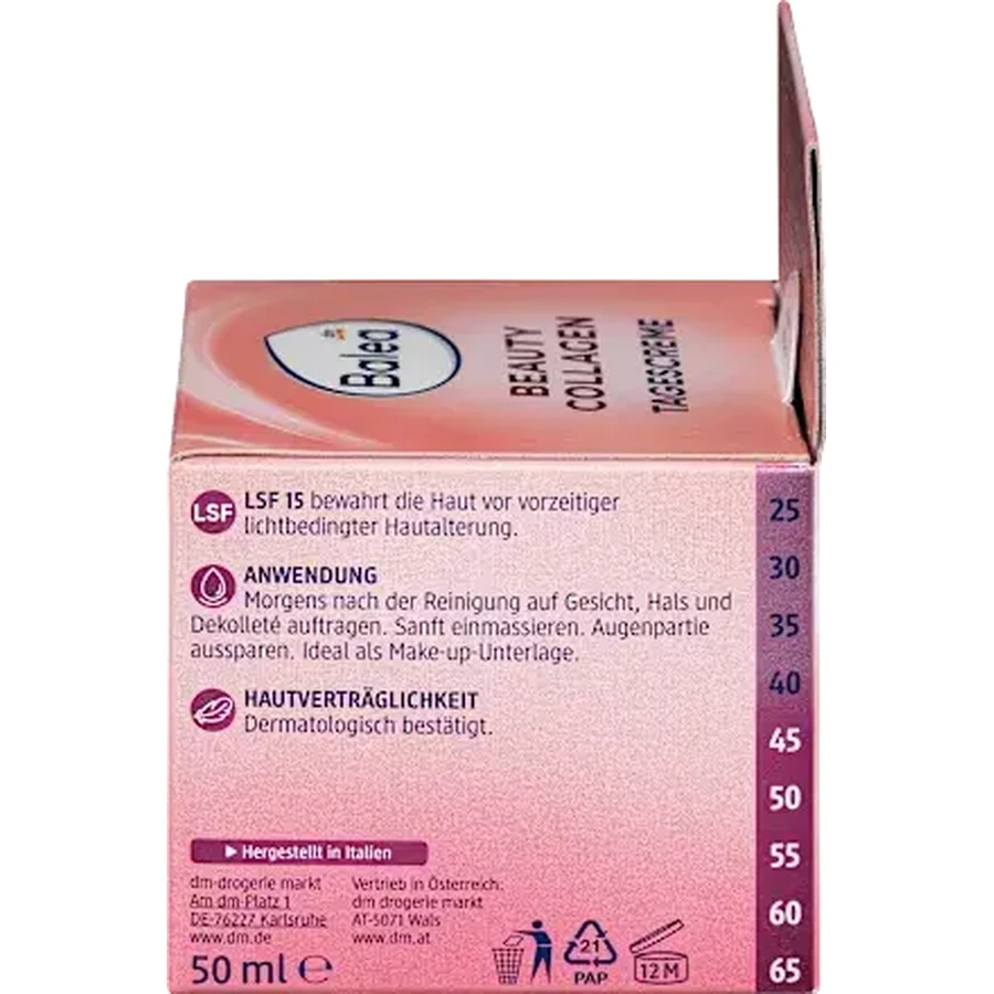 Balea Crema facial con colágeno, 50 ml
