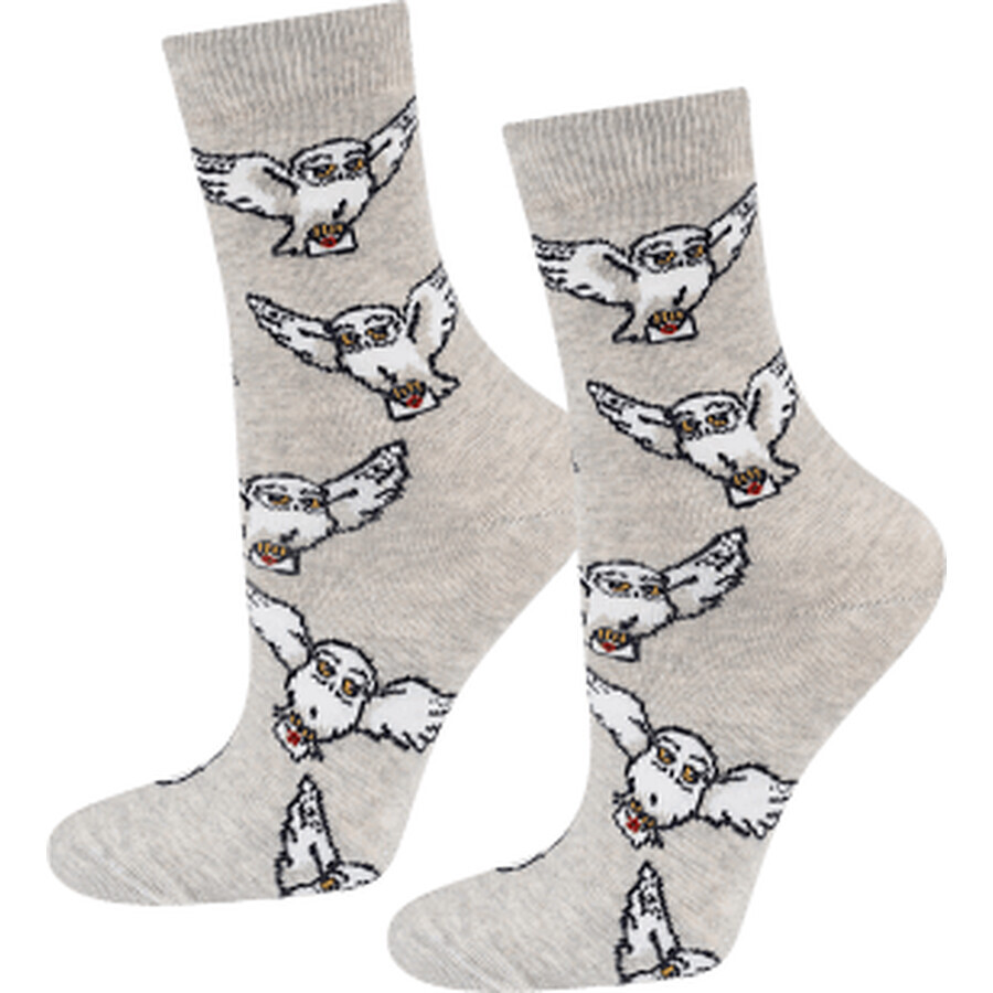 SOXO Chaussettes pour femmes, motif hibou, 1 pièce