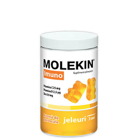 Molekin Immuno with orange flavour 3 years+ x 60 jellies, Zdrovit