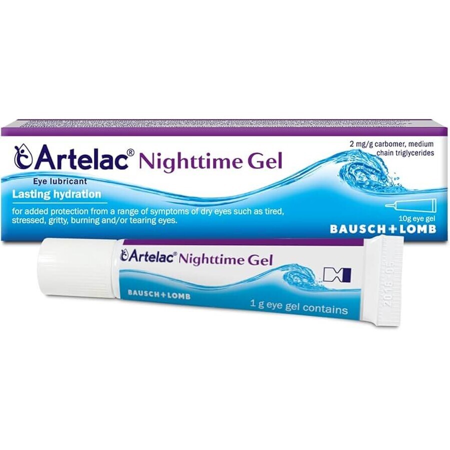 Artelac Nighttime ophthalmic gel, 3 x 10 g, Bausch + Lomb